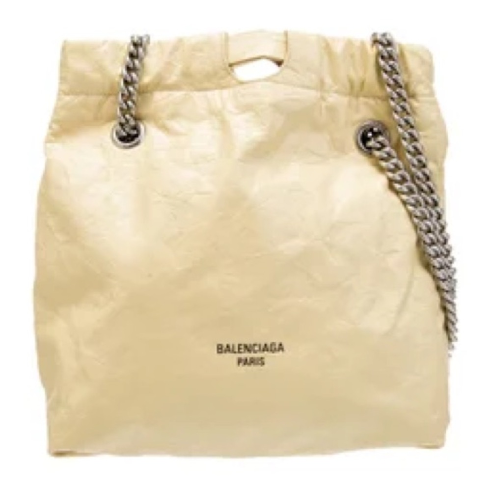 BRAND NEW 💛!! BALENCIAGA -Butter Yellow - Shoulder Bag with Silver Chain 🧈